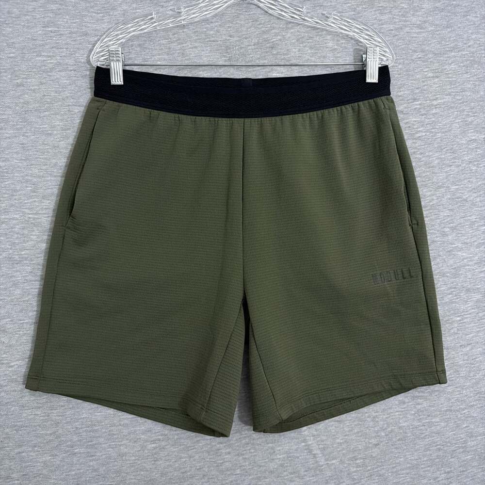 NOBULL Mens Size Large Olive Green No Liner Athletic Shorts 7" Inseam